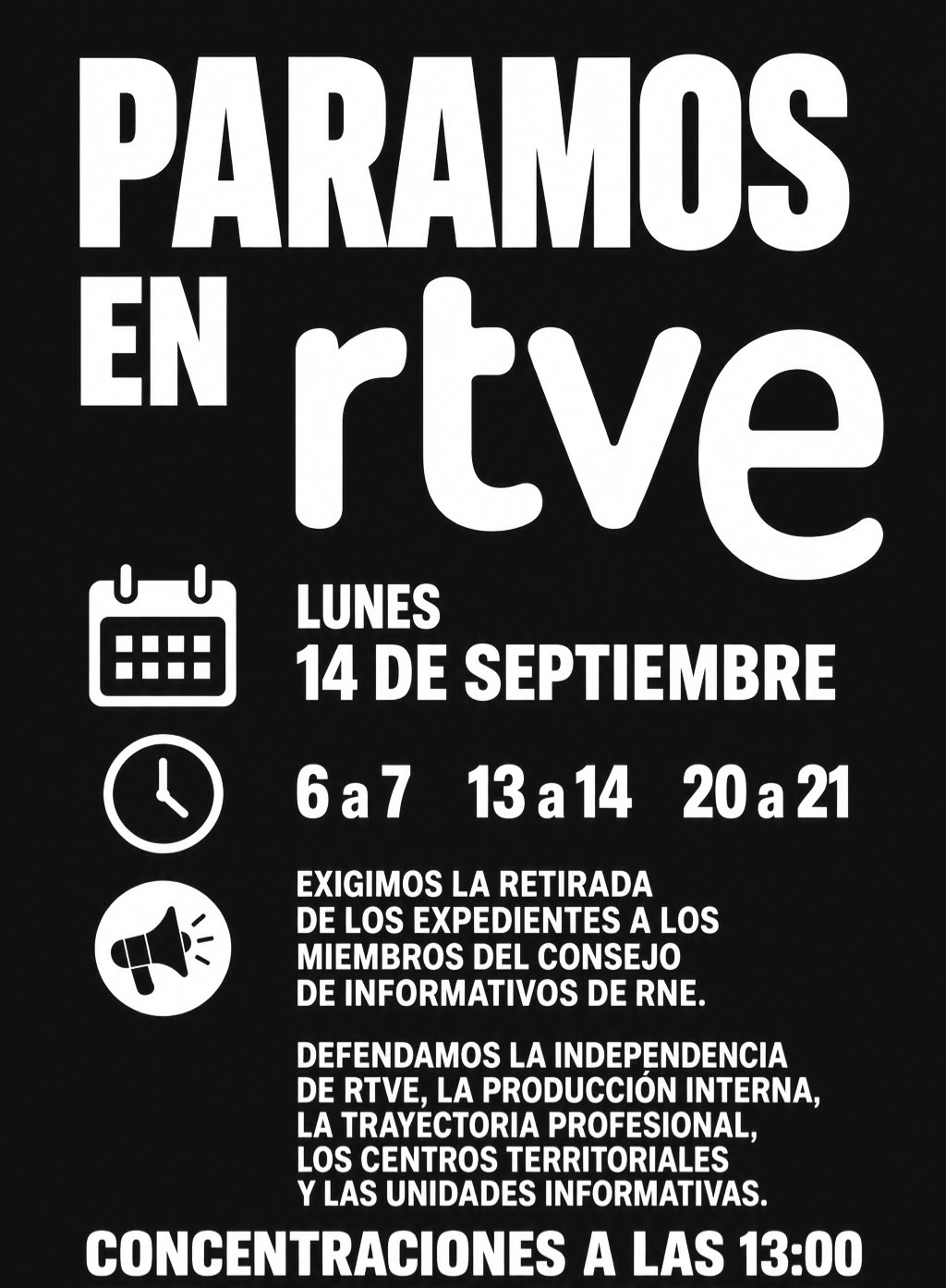 Cartel Paramos RTVE
